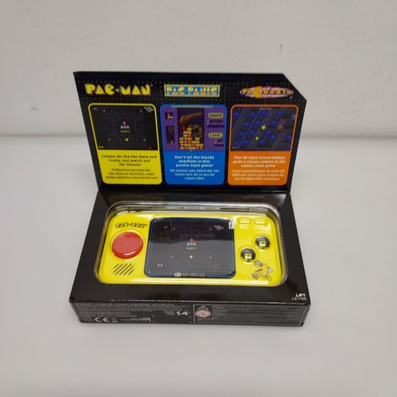 MY ARCADE PAC-MAN POCKET PLAYER PORTABLE HANDHELD GAME CONSOLE 3 GAMES IN 1 NEW - Picture 8 of 10
